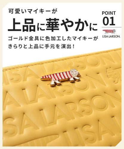 【SNSで話題のレザーケアクリームプレゼント中!】【LISA LARSON】リサ・ラーソン L字 ファスナー長財布 ウォレット LTLM-06 Mikey 高級 本革 YKKファスナー マイキー 猫 レディース ギフト 母の日 バレンタイン 人気 プレゼント collonil コロニル