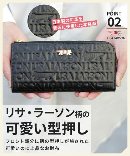 【SNSで話題のレザーケアクリームプレゼント中!】【LISA LARSON】リサ・ラーソン L字 ファスナー長財布 ウォレット LTLM-06 Mikey 高級 本革 YKKファスナー マイキー 猫 レディース ギフト 母の日 バレンタイン 人気 プレゼント collonil コロニル