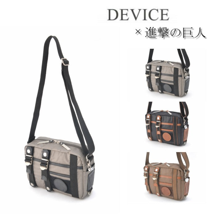 DEVICE 【進撃の巨人コラボ】DEVICE×進撃の巨人 立体機動ポーチ ブレードショルダー 進撃 コラボ 鞄 本革 ミリタリー 斜め掛け ミニショルダーOSH90078