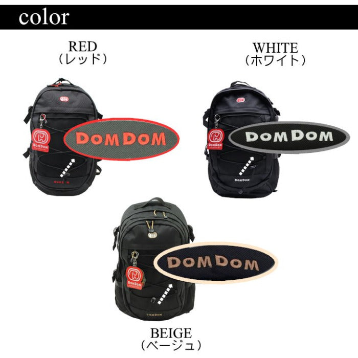 DOMDOM DAYPACK-A DM001 ドムドム デイパック バックパック リュックサック 普段使い アウトドア 旅行 通勤 通学 学生 おしゃれ 可愛い 二層式 どむぞう ドムドムバーガー ノベルティ 正規品