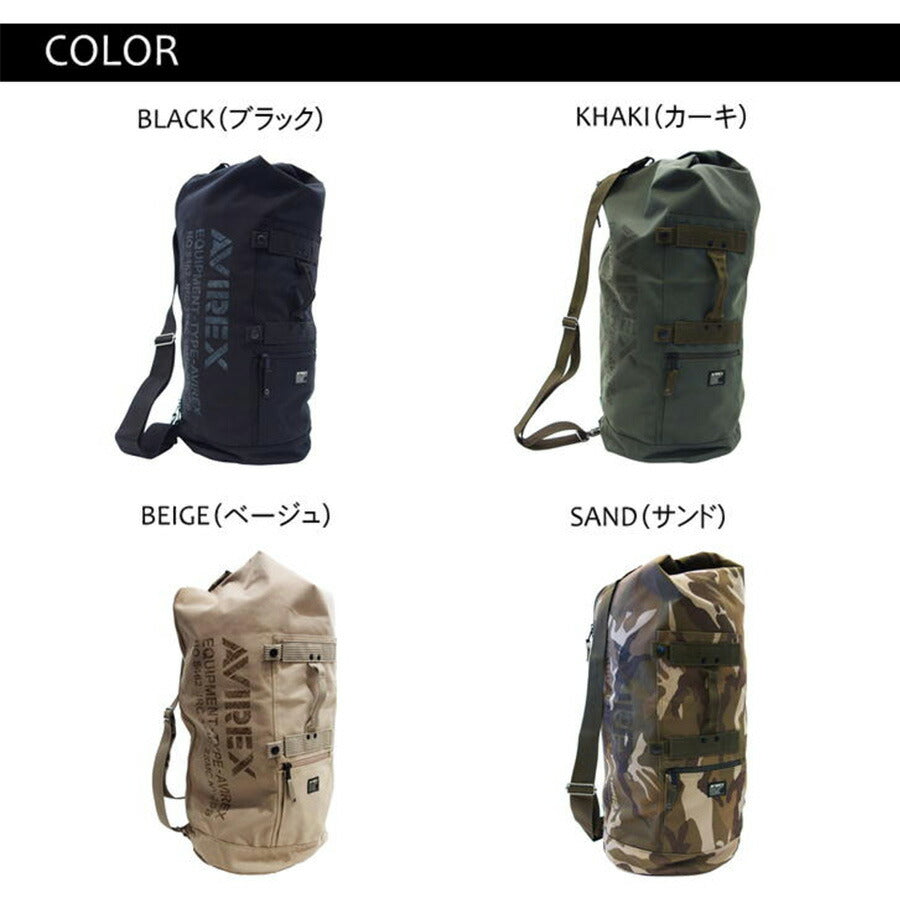 AVIREX アビレックス ボンサック ワンショルダー ボストン AVX308 イーグル EAGLE メンズ ミリタリー 斜め掛け 一泊 二泊 旅行 鞄 軽量 大容量 アウトドア ジム レジャー フェス おしゃれ 人気