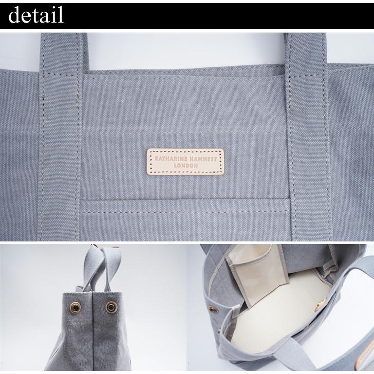 KATHARINE HAMNETT LONDON キャサリンハムネットロンドン トートバッグ Tote Bag ユニセックス 490-8060 手提げ トート プレゼント キャンバス ギフト ミニバッグ 軽量 A5 鞄 おしゃれ 人気 正規取扱店 送料無料