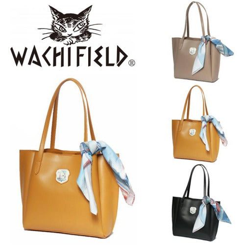 【当店オリジナルエコバッグプレゼント中!】【WachiField】 わちふぃーるど フェイクレザー 合皮 トートバッグ 肩掛け カバン レディース スカーフ WTGC-03 お出かけ サブバッグ 旅行 通勤 軽量 エレガント ギフト プレゼント 母の日 敬老の日 ねこ ダヤン