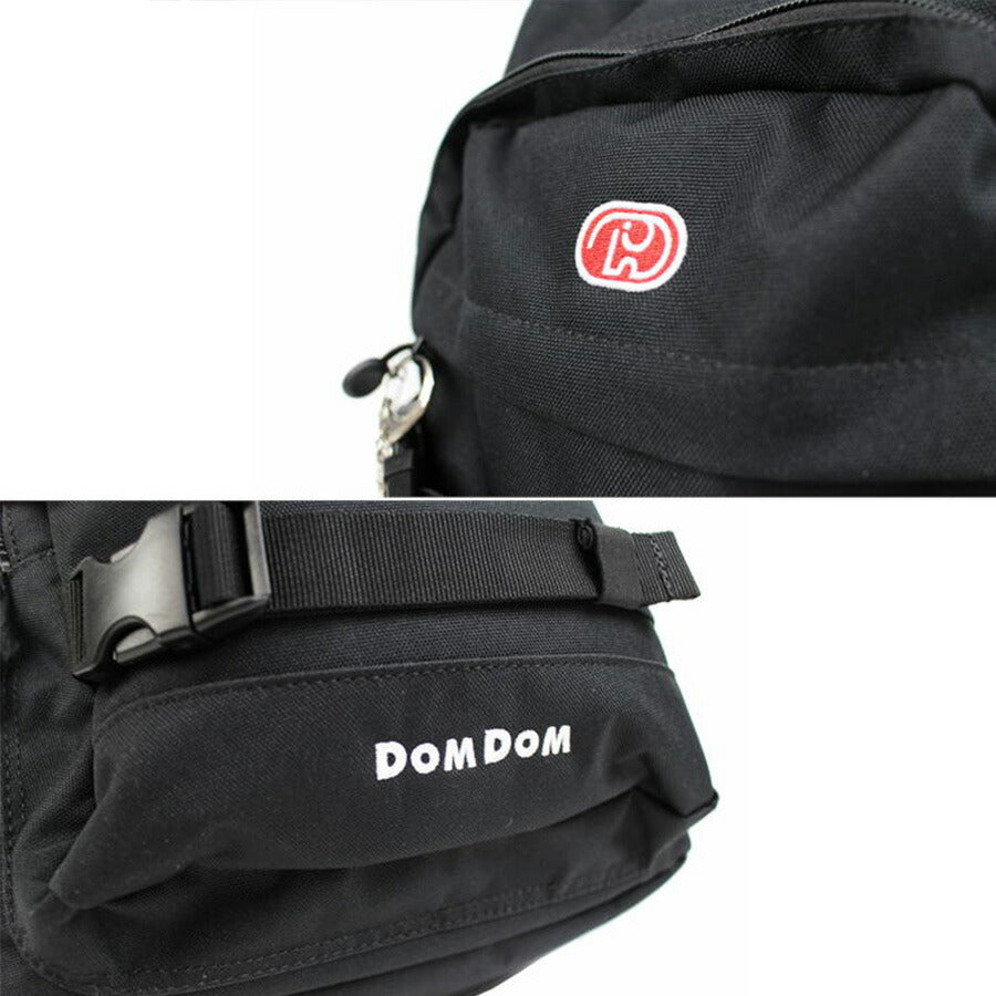 DOMDOM ドムドム DM010 19Lデイパック バックパック リュックサック 撥水 A4 普段使い アウトドア 旅行 通勤 通学 学生 おしゃれ 可愛い どむぞう ドムドムバーガー ノベルティ チャーム アクリルチャーム 正規品