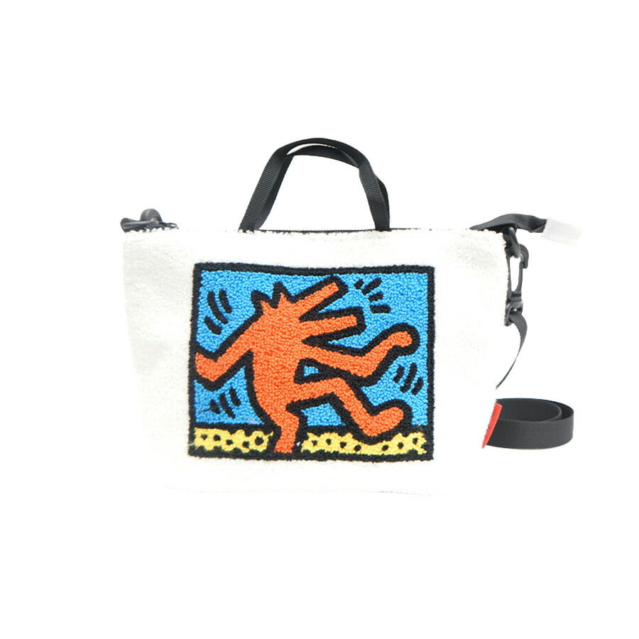 Keith Haring キースへリング 2way ショルダーバッグ トートバッグ ハンドバッグ アイコンバッグ もこもこ 15550 15551 15552 15553 15554 ブランド おしゃれ シンプル かわいい お揃い ファッション プレゼント レディース メンズ サブバッグ お出かけ 買い物 ショッピング