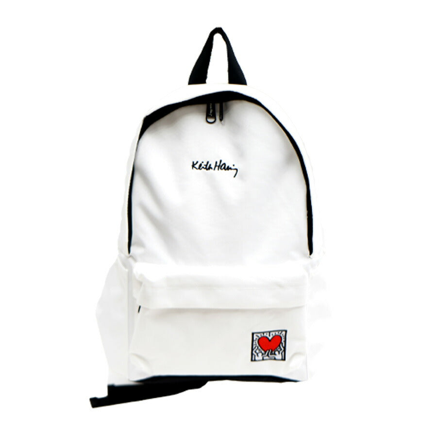 【KeithHaring】リュック 大容量 キースへリング 15605 14L デイパック Mサイズ バックパック シンプル ロゴ ブラック プレゼント ユニセックス