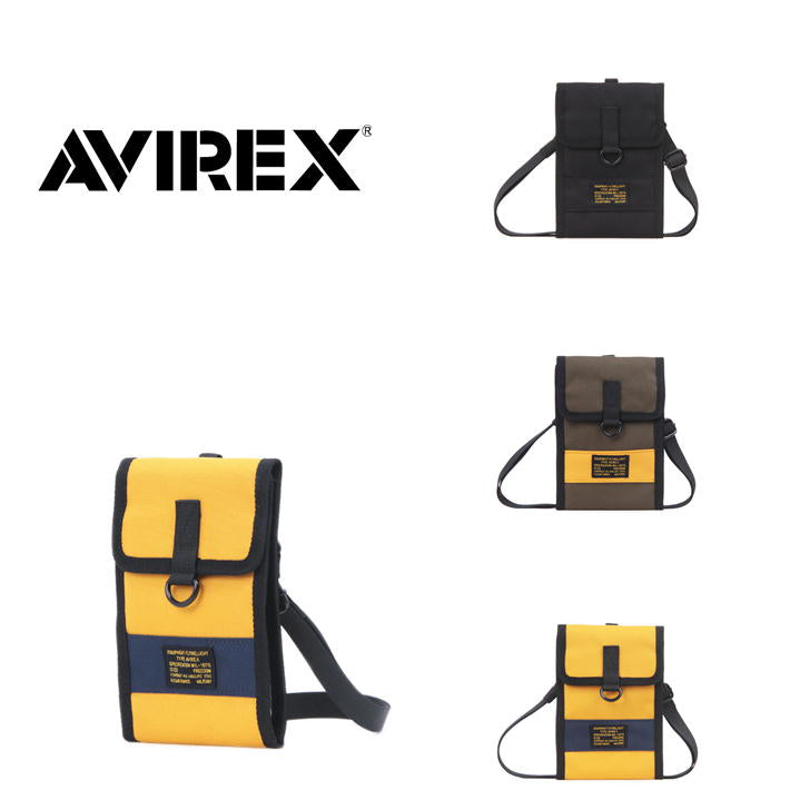 【レターパック配送/時間指定不可】AVIREX アビレックス AX2090 ネックホルダー 抗菌 防臭 デオドラント ショルダーバッグ DANTE3 バッグ ミリタリー 鞄 パスケース 軽量 アウトドア 撥水 タウン レジャー プレゼント おしゃれ サブ 人気