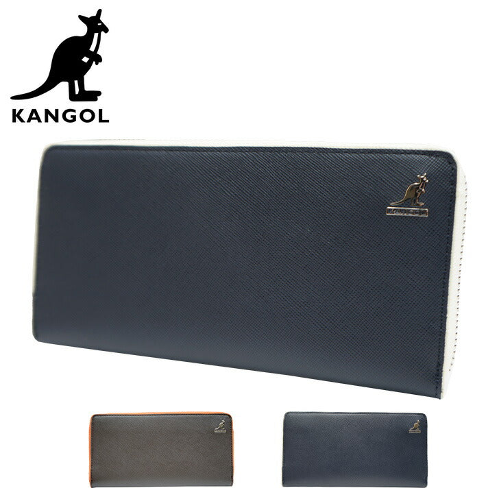【SNSで話題のレザーケアクリームプレゼント中!】【KANGOL】カンゴール レザー 牛革 長財布 250-10104 ビジネス フォーマル 通勤 営業 普段使い 日常使い ユニセックス お手頃 使いやすい 便利 定番 人気 売れ筋 おすすめ ブラウン ネイビー プレゼント collonil コロニル