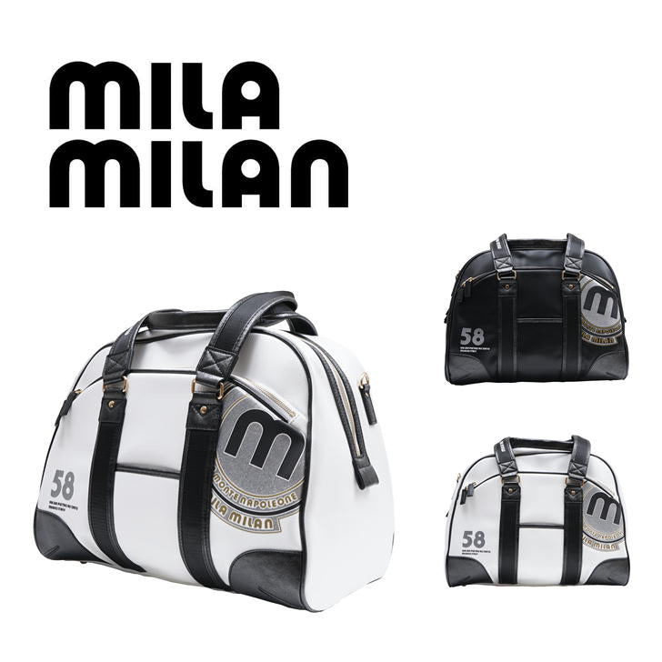 【当店オリジナルエコバッグプレゼント中!】【mila milan】 ミラミラン バビラ ボストンバッグ ショルダーバッグ ビジネスバッグ 251301 メンズ ストライプ ギフト プレゼント ユニセックス 普段使い シンプル バッグ カバン ゴルフ 撥水 正規販売店