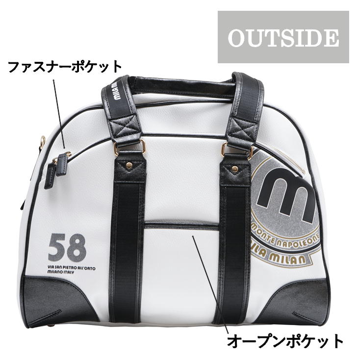 【当店オリジナルエコバッグプレゼント中!】【mila milan】 ミラミラン バビラ ボストンバッグ ショルダーバッグ ビジネスバッグ 251301 メンズ ストライプ ギフト プレゼント ユニセックス 普段使い シンプル バッグ カバン ゴルフ 撥水 正規販売店