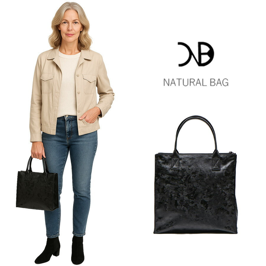 【当店オリジナルエコバッグプレゼント中!】【NATURALBAG】 ナチュラルバッグ NBトートバッグ 2543 レディース 女性 大人 上品 日本製 軽量 超軽量 牛革 高級 通勤 おしゃれ 人気 母の日 バッグ 鞄