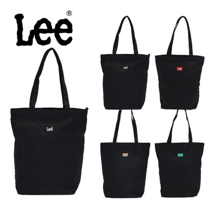 Lee リー 320-3722 PRAY2 トートバッグ 鞄 メンズ レディース エコバッグ 買い物バッグ レジバッグ 肩掛け カバン ブラック レッド ベージュ ミントグリーン ダブルファスナー カジュアル ボックスロゴ プレゼント おしゃれ