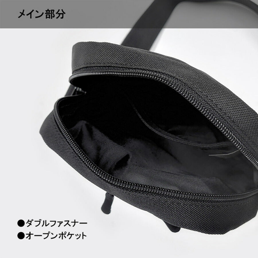 Lee リー 320-3723 PRAY2 ショルダーバッグ 縦型 メンズ レディース ミニショルダー 斜め掛け コンパクト 小さめ ワンマイル ブラック レッド ベージュ ミントグリーン ダブルファスナー カジュアル ボックスロゴ プレゼント おしゃれ ファッション ブランド
