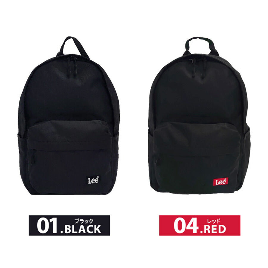 【Lee】リュック 大容量 リー 320-3726 PRAY2 リュック バックパック A4 メンズ レディース ディパック 通学 通勤 学生 大人 お出かけ 旅行 ブラック レッド ベージュ ミントグリーン ダブルファスナー カジュアル ボックスロゴ プレゼント おしゃれ
