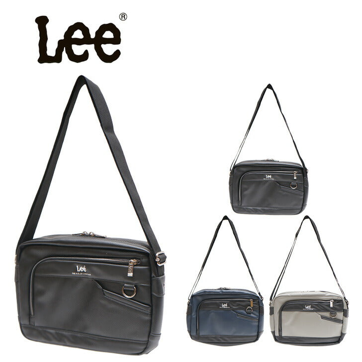 Lee ショルダーバッグ リー 320-3733 通販 横型ショルダーバック メッセンジャーバッグ メンズ ブランド 斜めがけ かっこいい 肩掛け 大きめ 大容量 通勤 通学 自転車 バイク 旅行 サイクリング undead アンデッド メンズバッグ