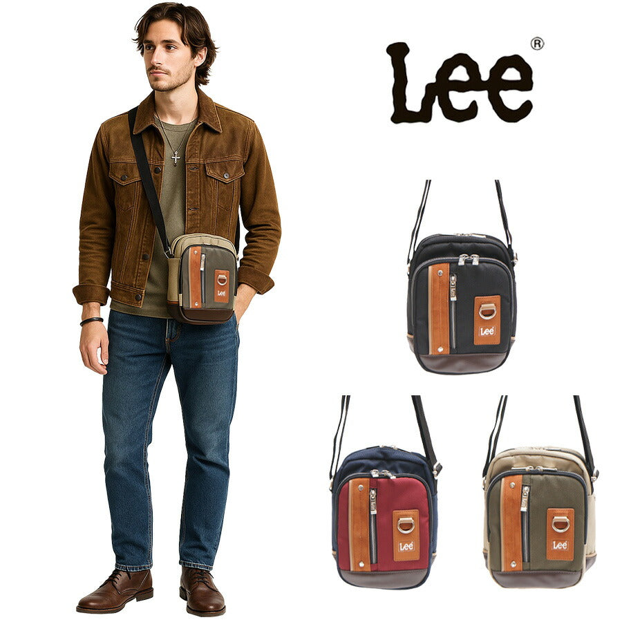 Lee リー クリーチャー ミニショルダー 320-3740 ミニ ショルダーバック メンズ ブランド 斜めがけ かっこいい 肩掛け 小さめ 通勤 通学 自転車 バイク 旅行 サイクリング creature クリーチャー メンズバッグ