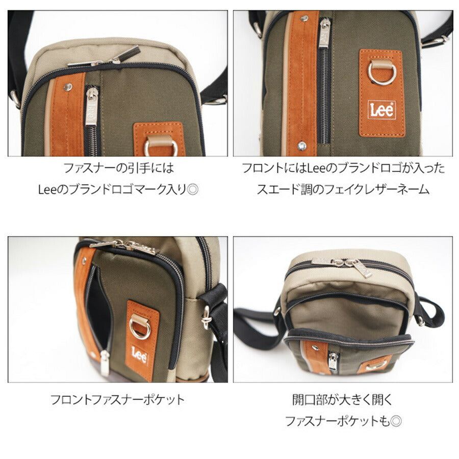 Lee リー クリーチャー ミニショルダー 320-3740 ミニ ショルダーバック メンズ ブランド 斜めがけ かっこいい 肩掛け 小さめ 通勤 通学 自転車 バイク 旅行 サイクリング creature クリーチャー メンズバッグ