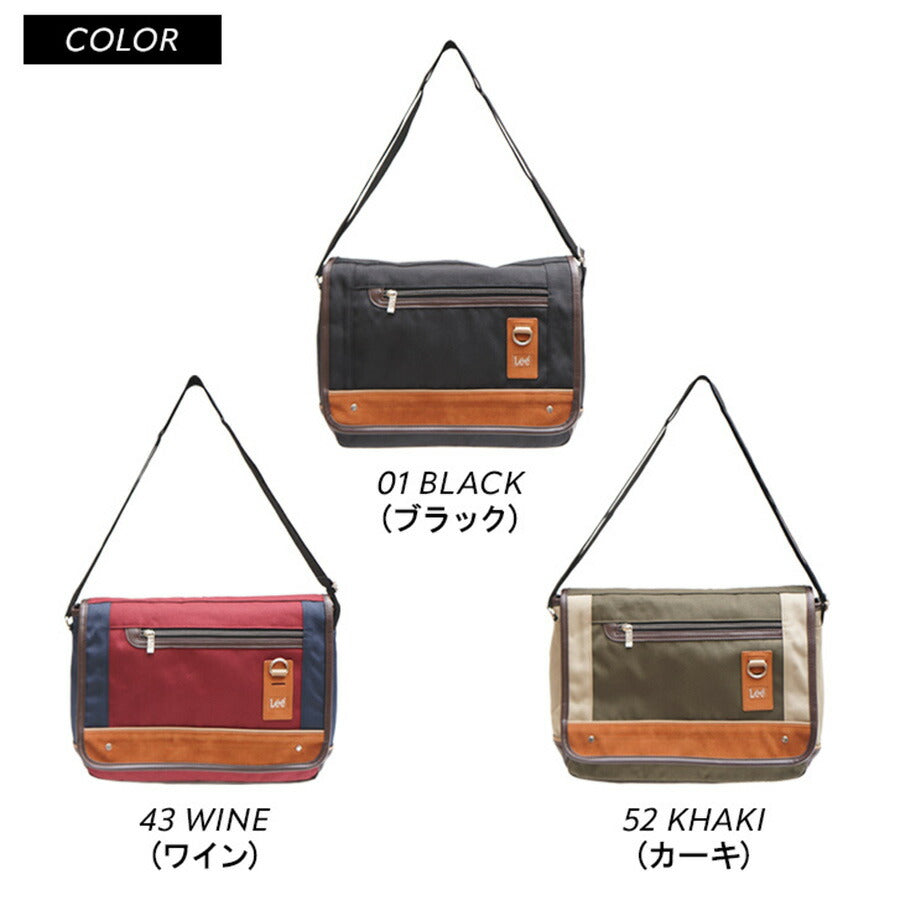 Lee リー 横型ショルダーバッグ 320-3743 ショルダーバック メンズ ブランド 斜めがけ かっこいい 肩掛け 通勤 通学 自転車 バイク 旅行 サイクリング creature クリーチャー メンズバッグ
