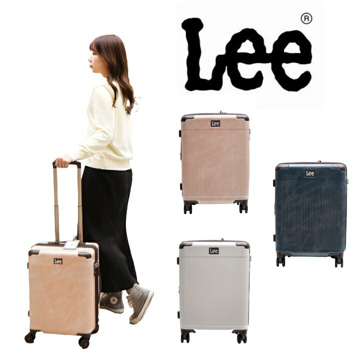 Lee リー キャリーケース スーツケース 320-9010 キャリーバック メンズ レディース ネイビー ホワイ トピンク 全3色 TSAロック 旅行 ビジネス カジュアル Wキャスター 使いやすい 拡張 収納容量アップ 送料無料《代引き不可》