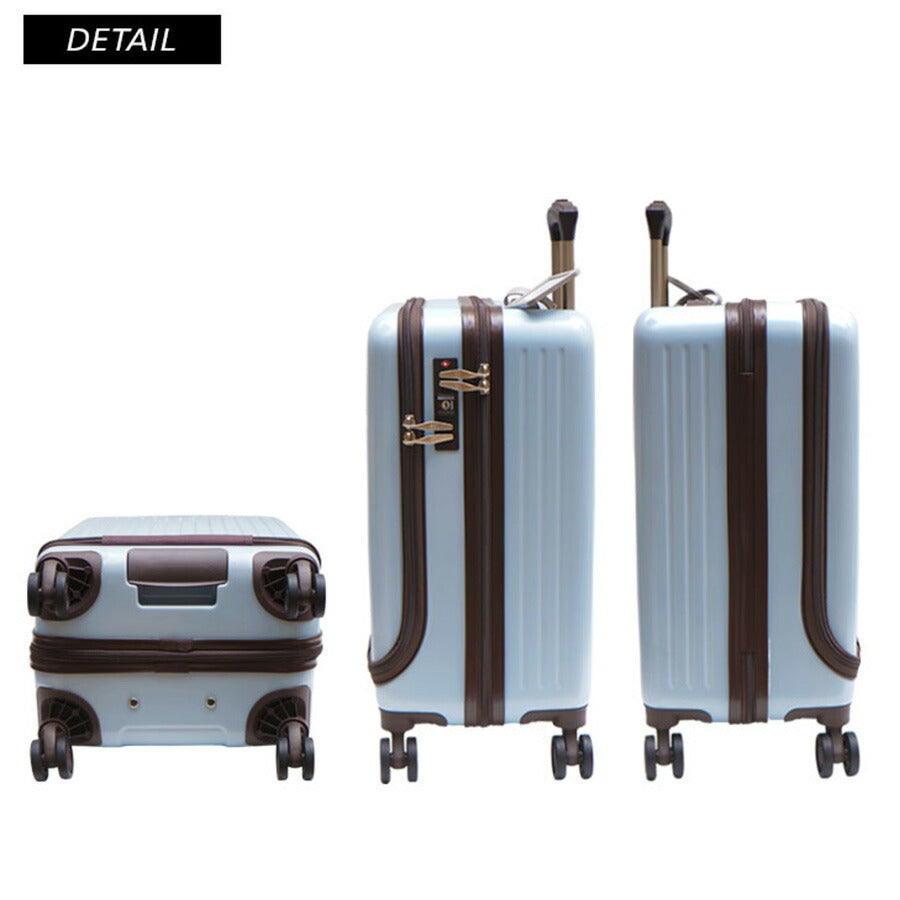 Lee リー 53L キャリーケース Mサイズ 320-9021 スーツケース ハードタイプ 3泊 4泊 5泊 かわいい おしゃれ ファッション ブランド ピンク スカイ ブラック ホワイト 53L フロントオープン