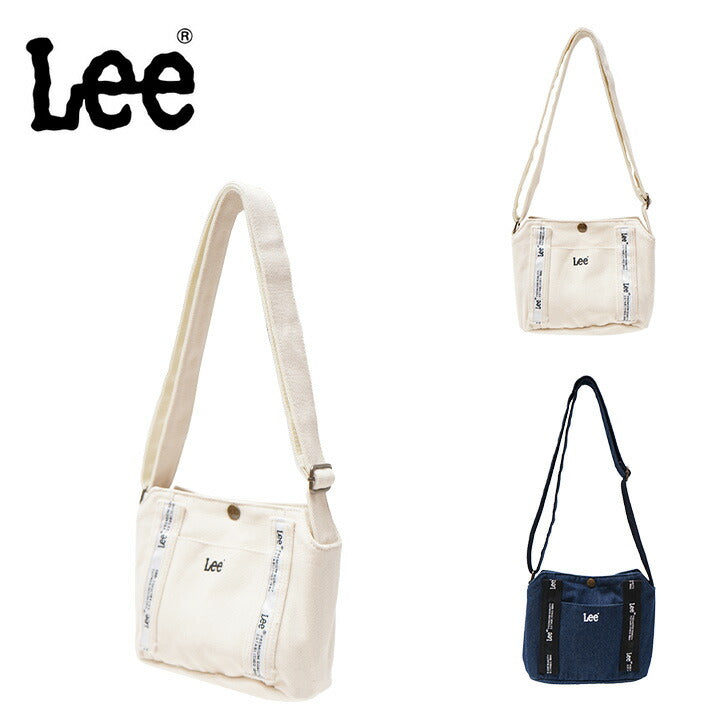 Lee リー 320-972 ショルダーバッグ 鞄 メンズ レディース ショルダー 買い物 バッグ 肩掛け 斜め掛け ちいさめ カバン ワンマイル カジュアル ロゴ プレゼント おしゃれ ファッション ブランド 通勤 通学 お出かけ 旅行 撥水デニム キャンバス