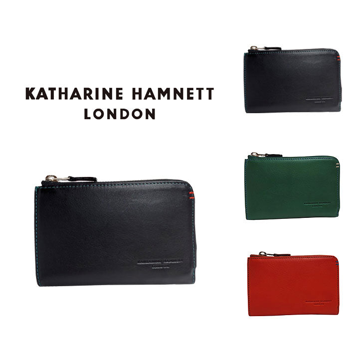 【KATHARINE HAMNETT LONDON】キャサリンハムネットロンドン MINERAL ミネラル 490-50703 本革 二つ折り財布 ミドルウォレット 札入れ 牛革 小銭入れ カード入れ ギフト プレゼント 記念日 お祝い