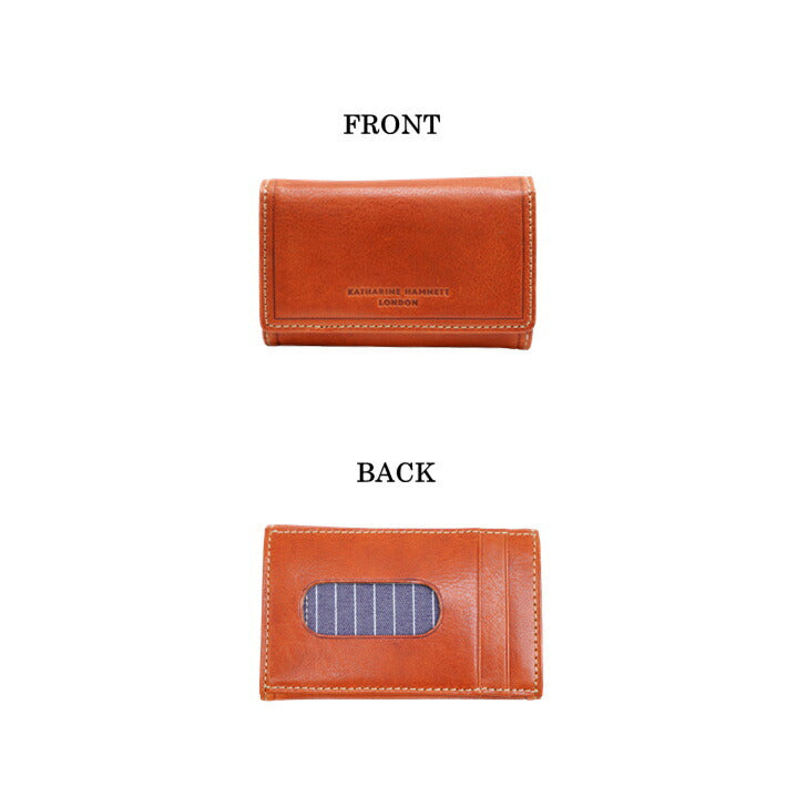 【SNSで話題のレザーケアクリームプレゼント中!】【KATHARINE HAMNETT LONDON】キャサリンハムネットロンドン LINE MAN マルチキーケース LINE MAN II 490-58200 おしゃれ 日本製レザー 国産牛革 高級 本革 小銭入れ ギフト プレゼント 人気 collonil コロニル