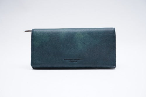 【KATHARINE HAMNETT LONDON】キャサリンハムネット かぶせタイプ 長財布 ウォレット 490-59203 おしゃれ フルイド イタリアンレザー FLUID 高級 本革 メンズ ギフト バレンタイン 人気 財布