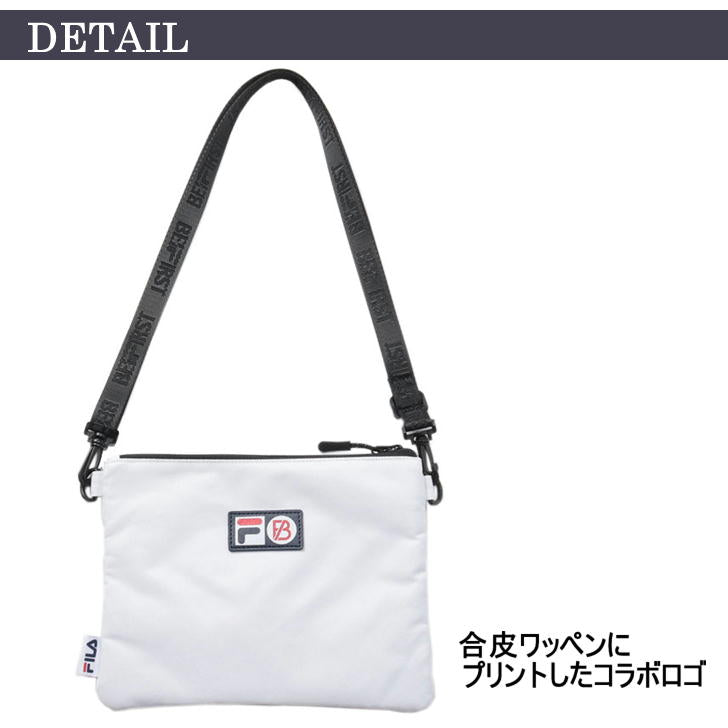 【レターパック配送商品】FILAxBE:FIRST サコッシュ No.81FL10 ショルダーバッグ 斜め掛け ビーファースト ビーファ BESTY メンズ レディース ノベルティ付き 正規品 正規取扱店