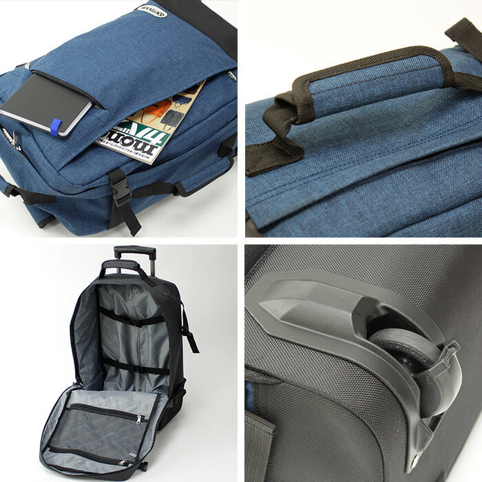 OUTDOOR PRODUCTS アウトドア 35L リュックキャリー 62402 アウトドアプロダクツ 3way リュックキャリーバッグ リュックサック キャリーケース 機内持ち込み ブラック グレー ネイビー