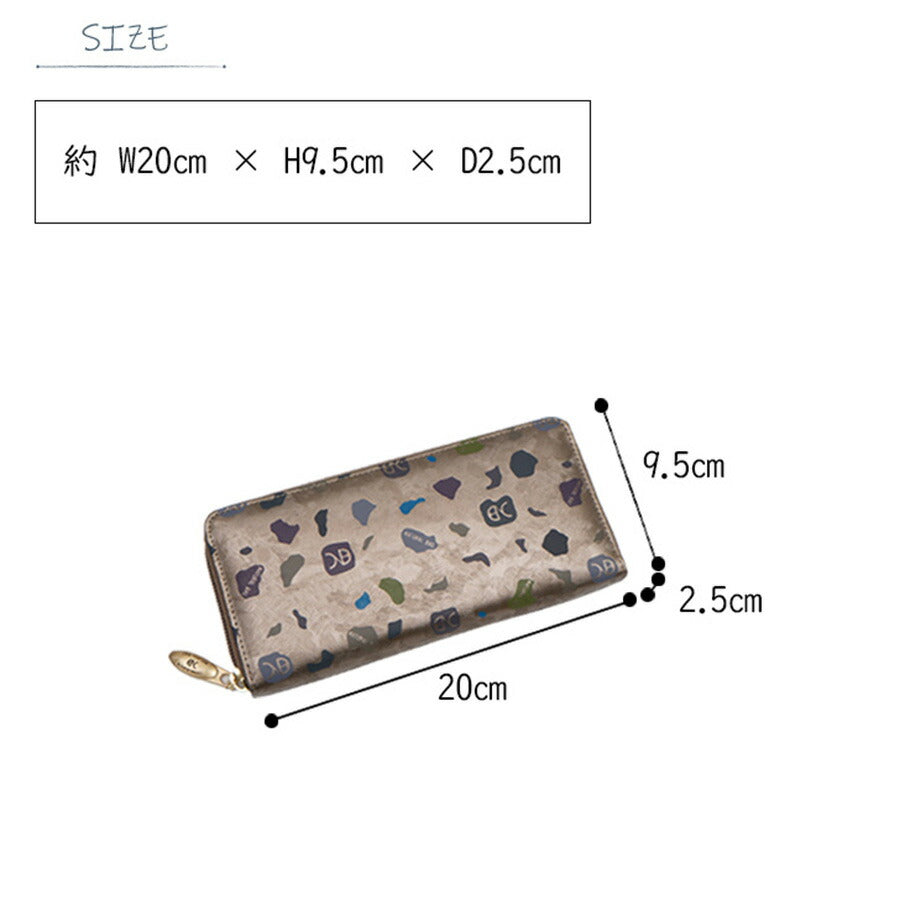 NATURALBAG ナチュラルバッグ NBランダム レディース 長財布 7120 マットブラック ブラック ブロンド 茶 黒 軽量 コンパクト 薄型 プレゼント ギフト 贈り物 家計用 個人用