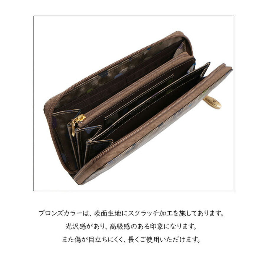 NATURALBAG ナチュラルバッグ NBランダム レディース 長財布 7120 マットブラック ブラック ブロンド 茶 黒 軽量 コンパクト 薄型 プレゼント ギフト 贈り物 家計用 個人用
