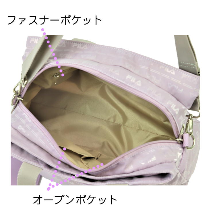 【レターパック配送/時間指定不可】FILA フィラ フラワートートバッグ ジャガード 2WAY ショルダー 斜め掛け 肩掛け 7695 パスケース 鞄 超軽量 レディース プレゼント おしゃれ 人気 ギフト ラッピング 母の日 送料無料