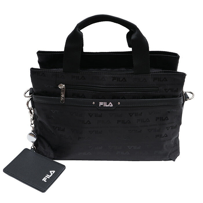 【レターパック配送/時間指定不可】FILA フィラ フラワートートバッグ ジャガード 2WAY ショルダー 斜め掛け 肩掛け 7695 パスケース 鞄 超軽量 レディース プレゼント おしゃれ 人気 ギフト ラッピング 母の日 送料無料