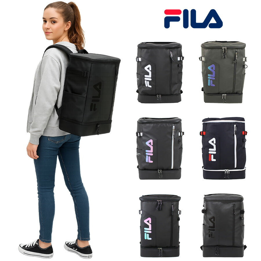 【FILA】リュック 大容量 フィラ サイン 35L 7763 リュックサック スクエア 男女兼用 普段使い 通勤 通学 送料無料《北海道、沖縄、離島代引き不可》