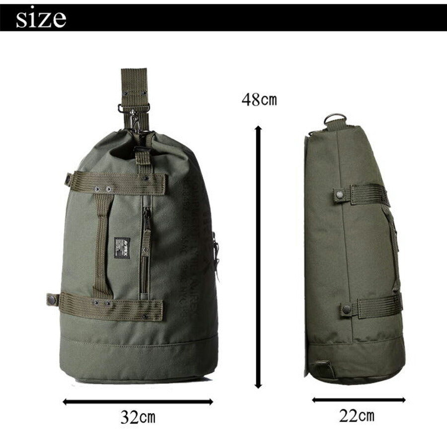 AVIREX アビレックス ボンサック ワンショルダー ボストン AVX3514 イーグル EAGLE メンズ ミリタリー 斜め掛け 一泊 二泊 旅行 鞄 軽量 キャンバス 大容量 アウトドア ジム レジャー フェス おしゃれ 人気 バレンタイン