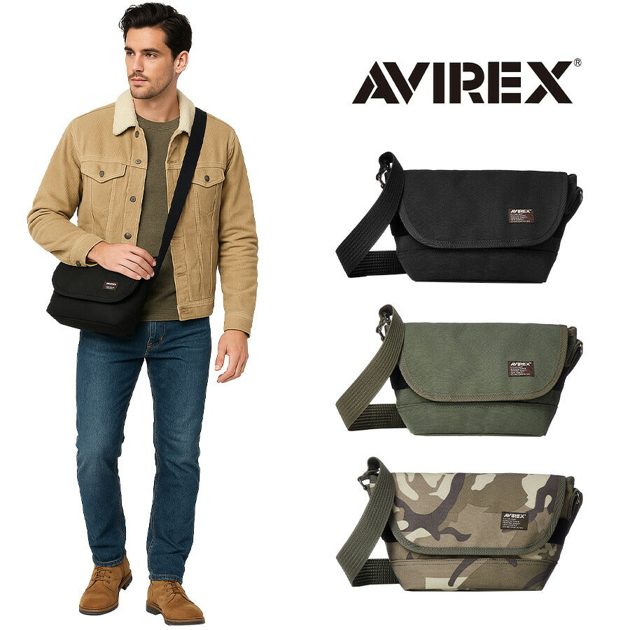 【レターパック配送/時間指定不可】AVIREX アビレックス AVX3520 イーグル EAGLE ミニショルダーバッグ ショルダー A5 ユニセックス メンズ ミリタリー 斜め掛け 旅行 鞄 軽量 大容量 アウトドア ジム レジャー フェス おしゃれ 人気