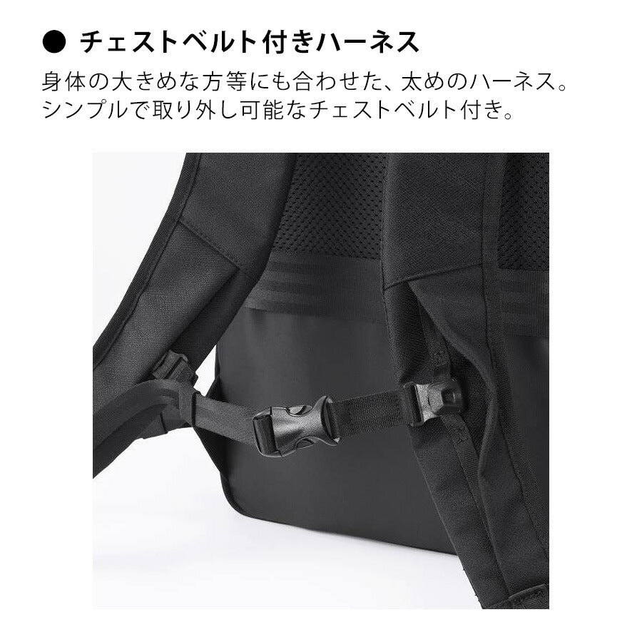 【ace.GENE】68783 ガジェタブルSF ビジネスリュック 16L リュックサック 大容量 通勤 B4サイズ 使いやすい シンプル ユニセックス プレゼント ギフト ブラック