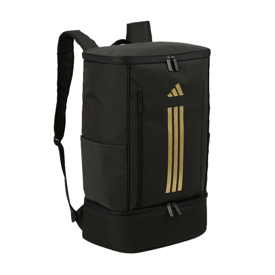 【adidas】 リュック 大容量 63953 メルドルフ 二層BOXリュック 38L リュックサック かばん バッグ 通学 部活 中高生 ユニセックス ギフト プレゼント ブラック