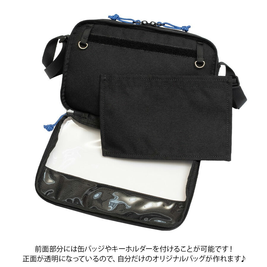 【クリックポスト/時間指定不可】【Adorozatorumary】 140-41 横型 ショルダーバッグ サンリオ ado コラボ 推し活 痛バッグ ライブ レディース ブラック