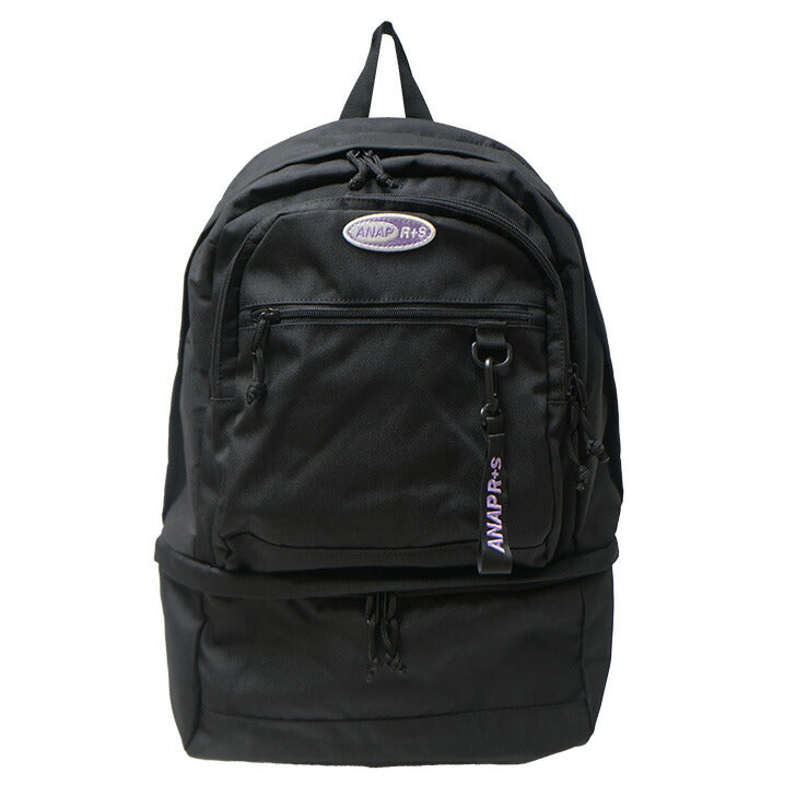 ANAP R+S アナップ リラスポ AP-001 2ルーム リュック 30L 巾着付き デイパック バックパック スクールバッグ ブランド 学生 小学生 中学生 高校生 ダンス スポーツ リラックス おしゃれ 可愛い シンプル スニーカーポケット