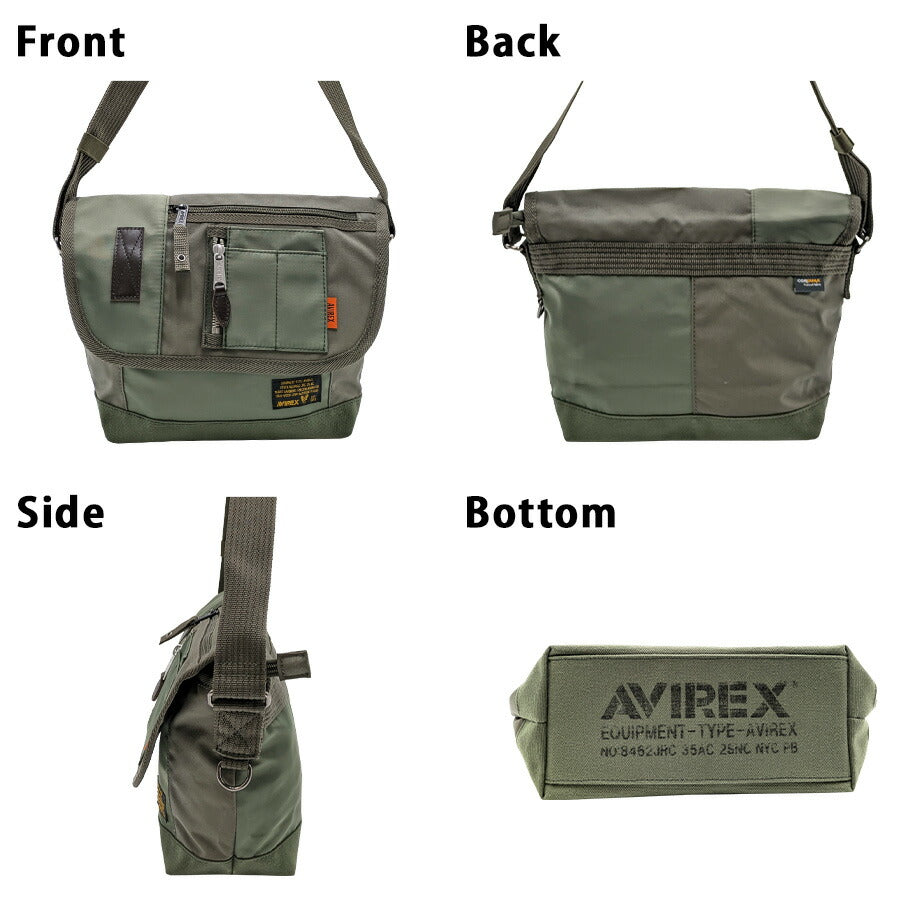 【AVIREX】 avx3520m イーグル限定モデル ミニショルダー ショルダーバッグ ミリタリー メンズ アヴィレックス 鞄 斜め掛け かっこいい カーキ 軽量 父の日