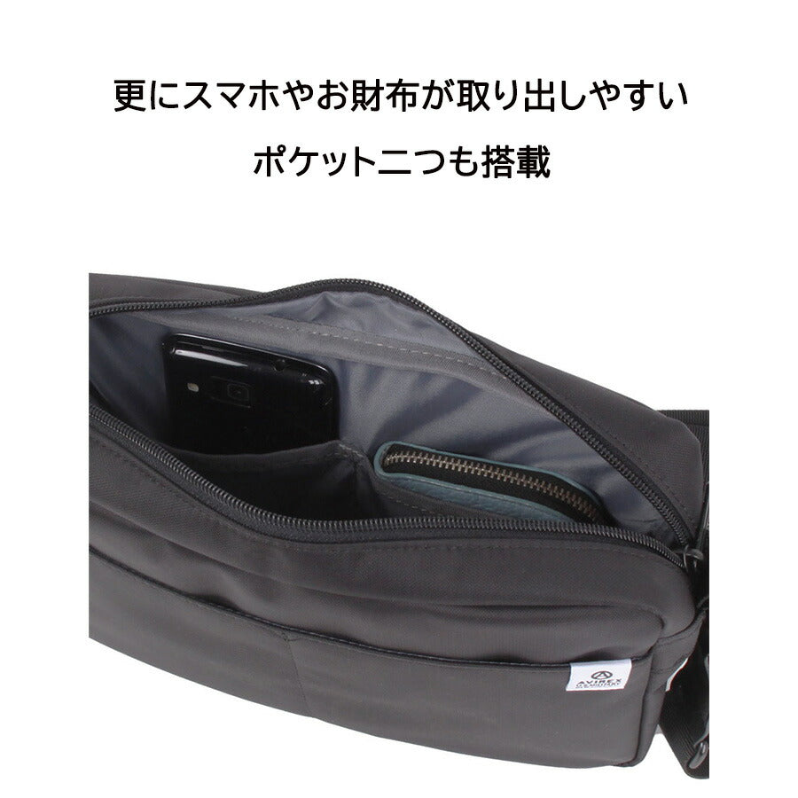 AVIREX ax2056 ソリッド ショルダーバッグ 斜め掛け 鞄 カバン かばん バッグ 普段使い 使いやすい ミリタリー メンズ プレゼント ギフト ブラック 父の日