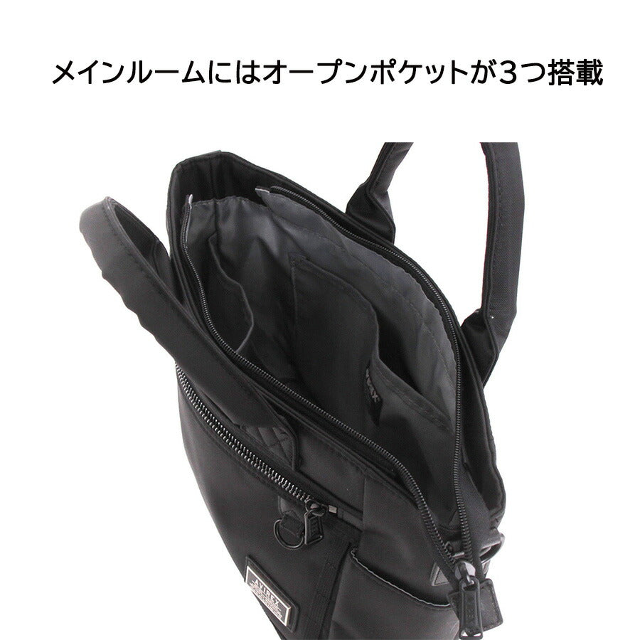 AVIREX ax2057 ソリッド ミニトートバッグ 手持ち 鞄 カバン かばん バッグ 普段使い 使いやすい ミリタリー メンズ プレゼント ギフト ブラック 父の日