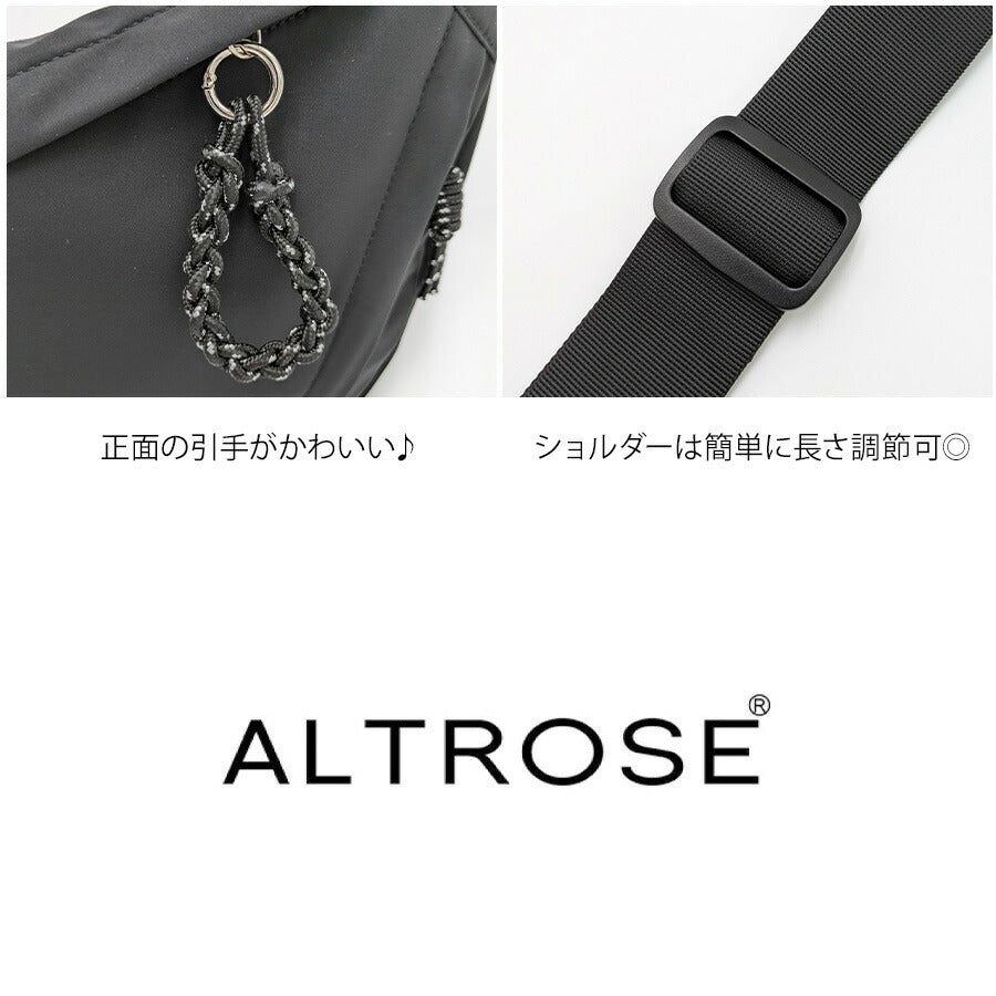 ALTROSE 250153 エース ショルダーバッグ 斜め掛け 鞄 カバン かばん バッグ 通勤 普段使い 使いやすい シンプル レディース プレゼント ギフト ブラック