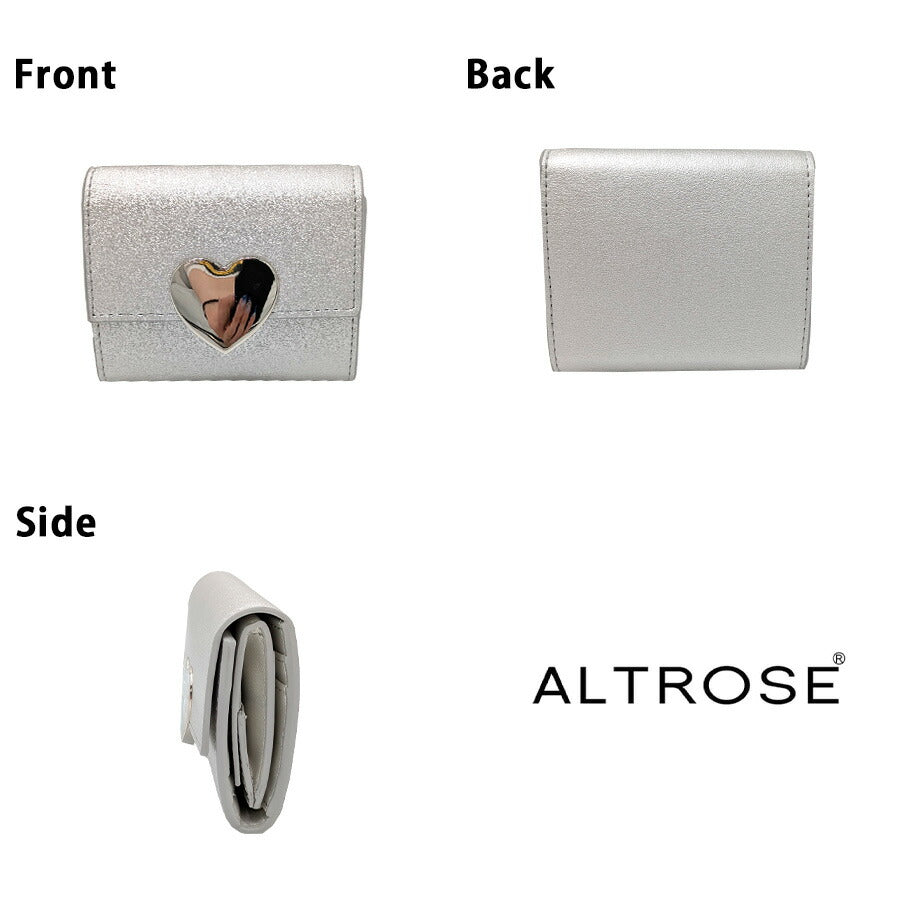 【クリックポスト/時間指定不可】【ALTROSE】 332952 ケイシー 三つ折り財布 普段使い シンプル おしゃれ かわいい レディース プレゼント ギフト アイボリー