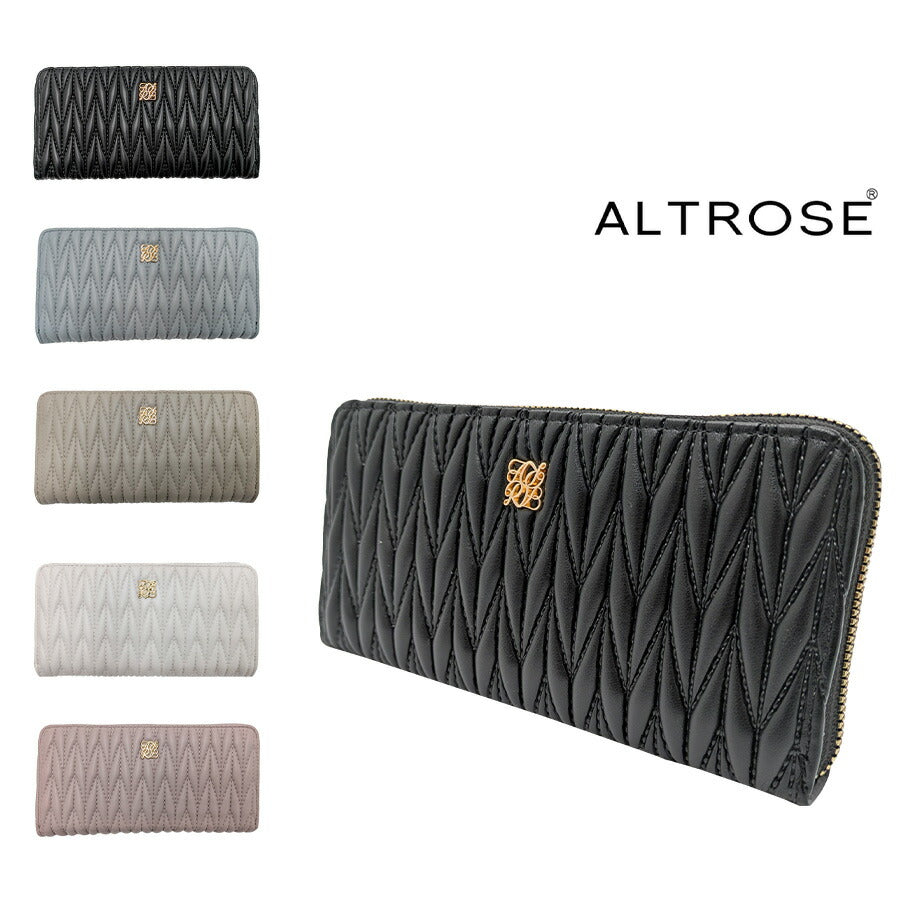 【クリックポスト/時間指定不可】【ALTROSE】 332976 ロージア 長財布 サイフ ウォレット シンプル かわいい レディース プレゼント ギフト ブラック