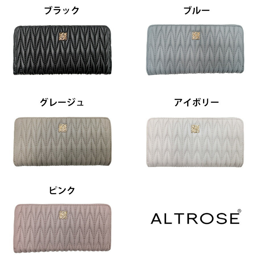 【クリックポスト/時間指定不可】【ALTROSE】 332976 ロージア 長財布 サイフ ウォレット シンプル かわいい レディース プレゼント ギフト ブラック