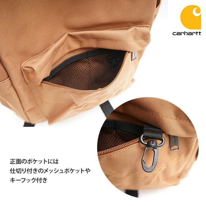 carhartt カーハート 21L バックパック B0000280 ESSENTIAL LAPTOP BACK PACK ノートパソコン 通勤 通学 ジム 部活 スポーツ 合宿 エッセンシャル 21L ラップトップバックパック 600D ポリエステル 撥水加工 ブラック カーハートブラウン CB0280