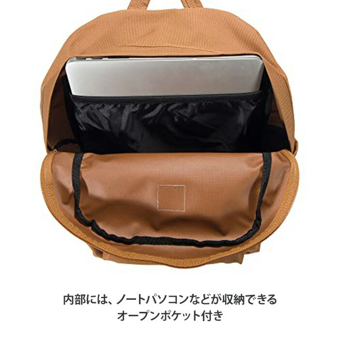 carhartt カーハート 21L バックパック B0000280 ESSENTIAL LAPTOP BACK PACK ノートパソコン 通勤 通学 ジム 部活 スポーツ 合宿 エッセンシャル 21L ラップトップバックパック 600D ポリエステル 撥水加工 ブラック カーハートブラウン CB0280